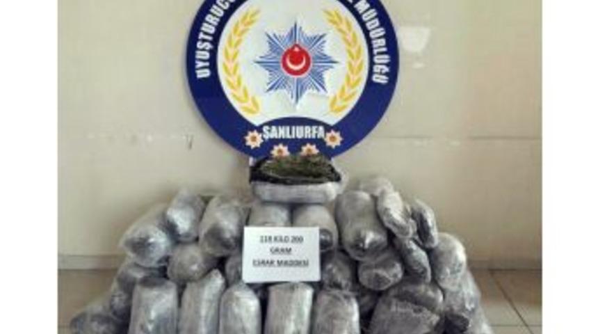Şanlıurfa&rsquo;da 118 Kilo Esrar Ele Ge&ccedil;irildi