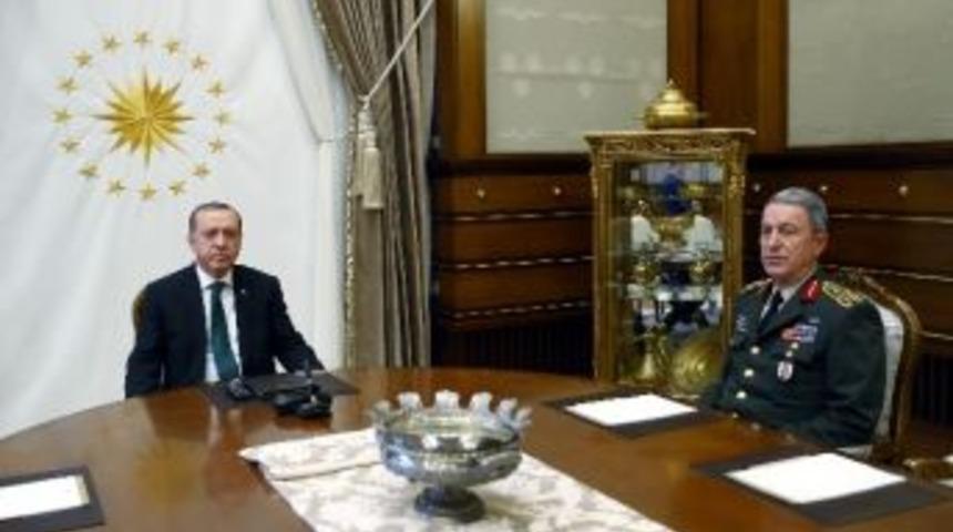Cumhurbaşkanı Erdoğan, Genelkurmay Başkanı Orgeneral Akar&rsquo;ı Kabul Etti