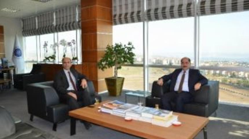 Marmaraereğlisi Kaymakamı Karameşe&rsquo;den Nk&uuml; Rekt&ouml;r&uuml; Şimşek&rsquo;e Veda Ziyareti