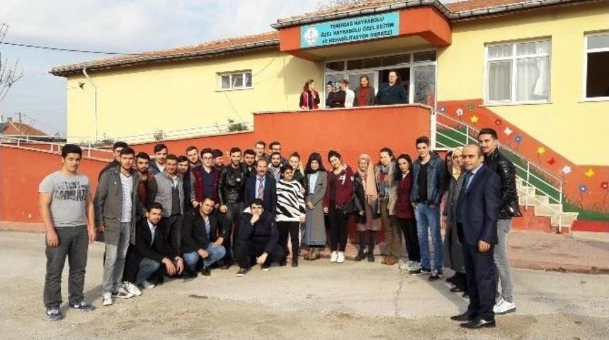 Hayrabolu Kredi Ve Yurtlar Kurumu &Ouml;ğrencilerinden Rehabilitasyon Merkezine Ziyaret