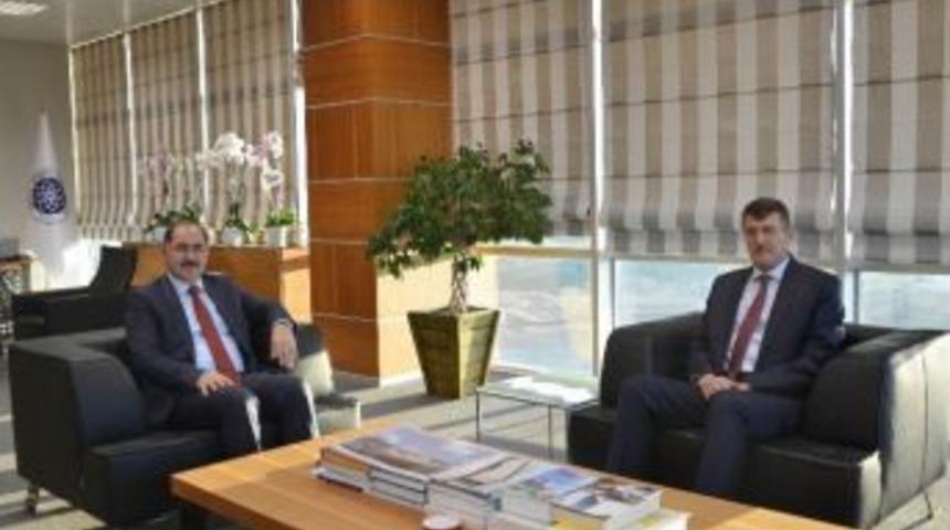 Kaymakamı Atılkan&rsquo;dan Nk&uuml; Rekt&ouml;r&uuml; Şimşek&rsquo;e Veda Ziyareti