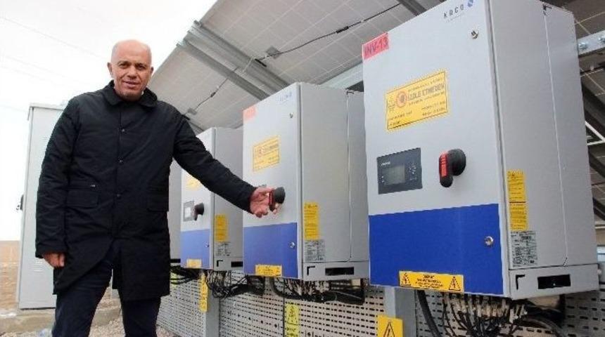 Karaman Belediyesinin G&uuml;neş Enerjisi Santralinde Elektrik &Uuml;retimi Başladı