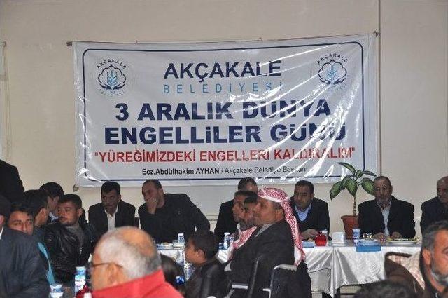 Akçakale Belediye Başkanı Abdülhakim Ayhan Engellilerle Yemekte Buluştu