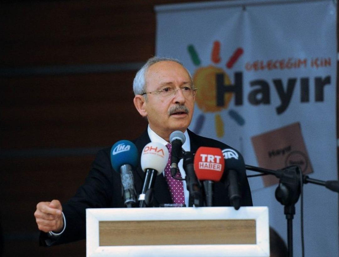 Chp Lideri Kılı&ccedil;daroğlu: "bu Anayasa Değişikliği Bir Partinin, Bir Kişinin Değil Herkesin Kaderini Belirleyecek"