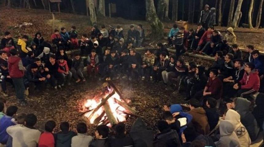 Bilgievi &Ouml;ğrencileri Kamp Ateşini Yaktı