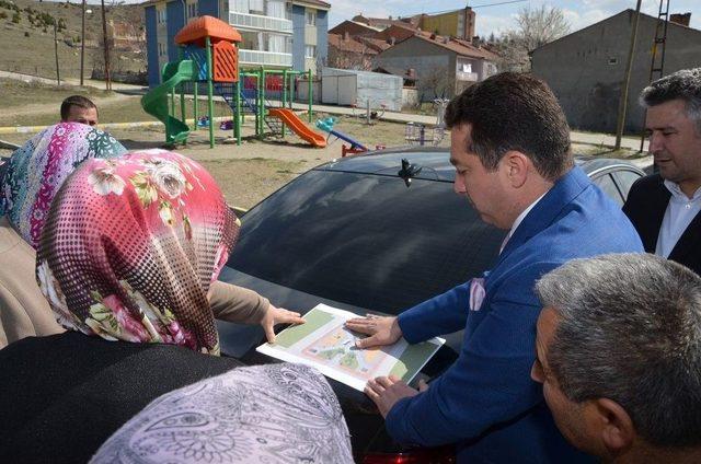 Başkan Bakıcı Yediler Mahallesi’ndeki Park Alanında İncelemelerde Bulundu