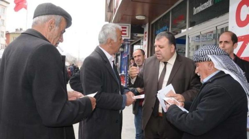 Chp Hakkari'de 10 Bin 'hayır' Br&ouml;ş&uuml;r&uuml; Dağıttı