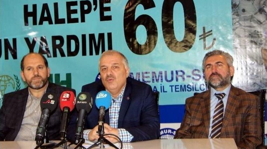 Mermur-sen&rsquo;den Halep İ&ccedil;in 81 Vilayette Yardım Kampanyası