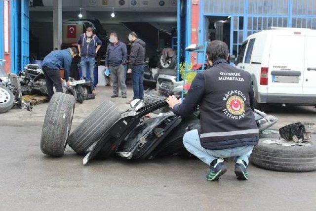 Bulgaristan’Dan Getirdikleri Lüks Otomobilleri Parçalayıp Satan Çeteye Baskın