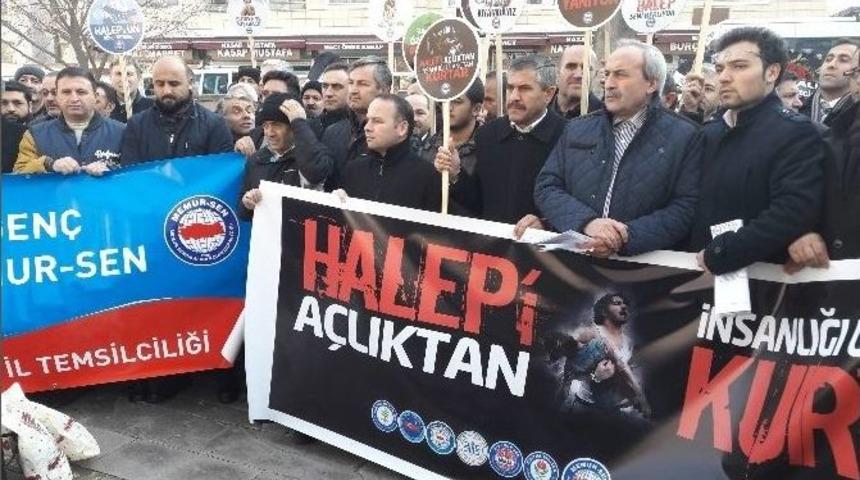 Halep&rsquo;te Hayatını Kaybedenler İ&ccedil;in Gıyabi Cenaze Namazı Kılındı