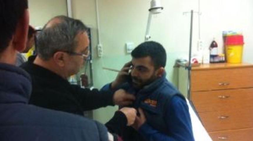 &Ccedil;ıta, Mobilya Iş&ccedil;isinin Boynuna Ok Gibi Saplandı