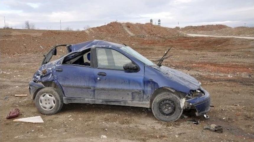 Otomobil Takla Attı: 1 Yaralı