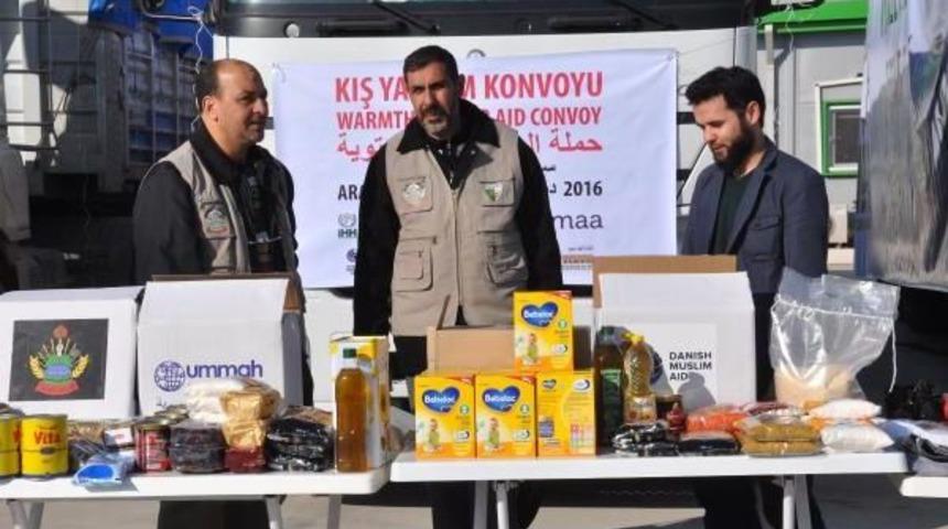 İhh&rsquo;Dan Suriye&rsquo;Ye 35 Tır Kışlık Yardım Konvoyu