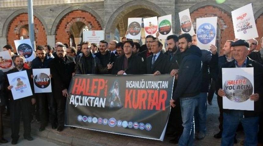 Halep&rsquo;te Hayatını Kaybedenler İ&ccedil;in Gıyabi Cenaze Namazı Kılındı