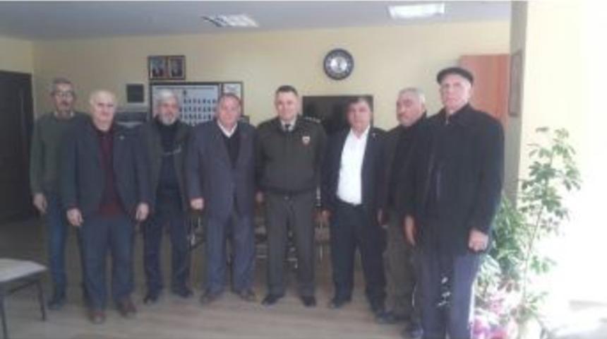 Bilecik İl Jandarma Komutanı Albay İnce, Muhtarlar Derneğini Ziyaret Etti