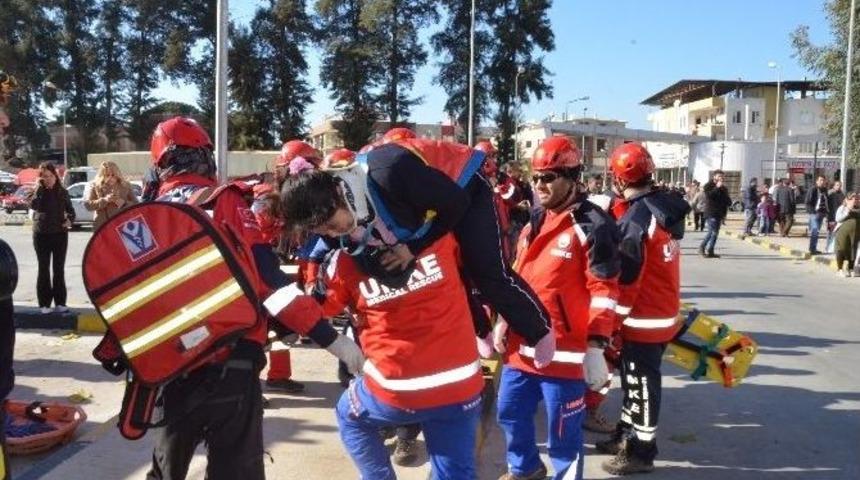 Umke&rsquo;den Nazilli Devlet Hastanesi&rsquo;nde Ger&ccedil;eğini Aratmayan Tatbikat