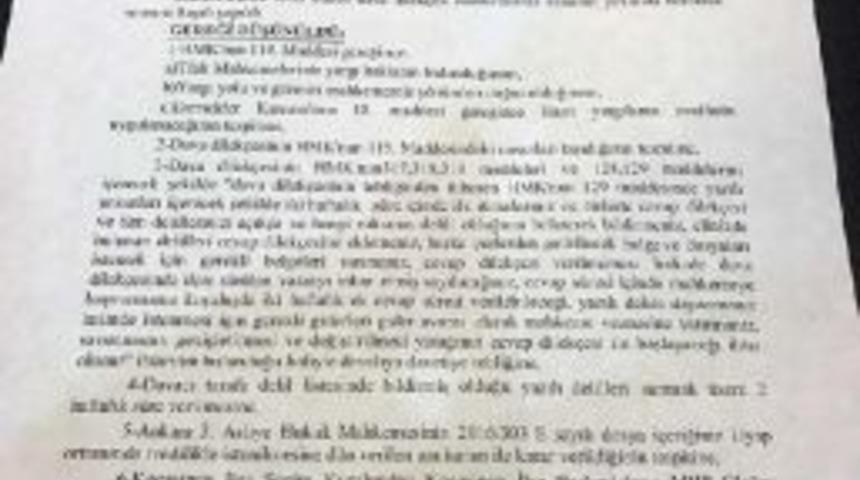 Mhp Il&ccedil;e Kongresinin Iptaline Ilişkin Başvuru Reddedildi