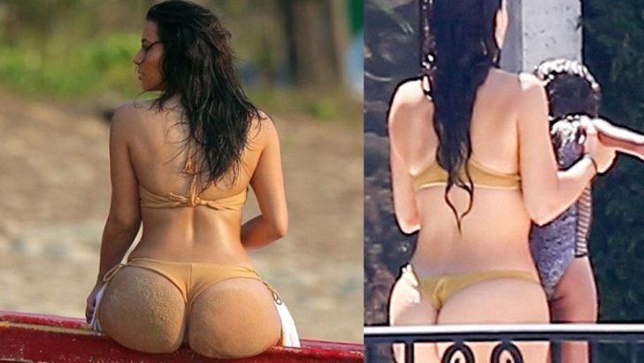 Kim Kardashian efsane bikinisiyle şov yaptı!