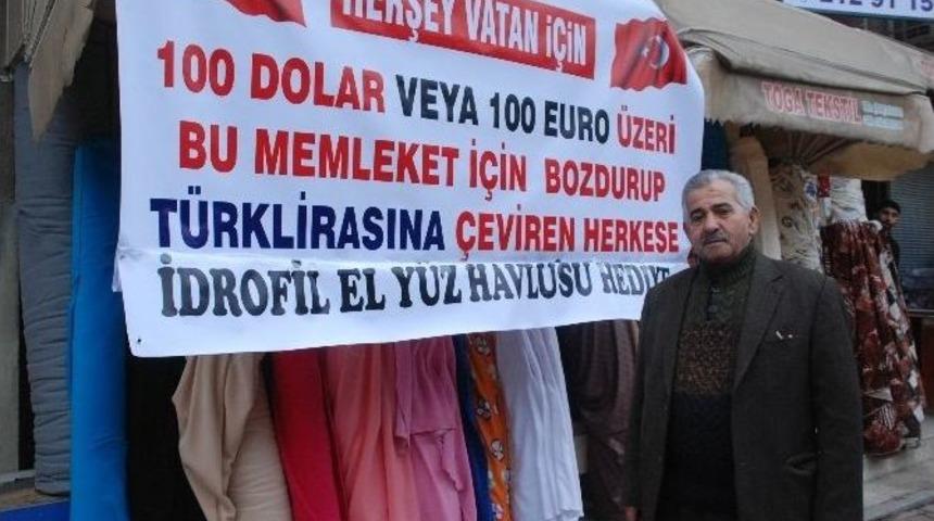 100 Dolar Bozdurana Havlu Hediye