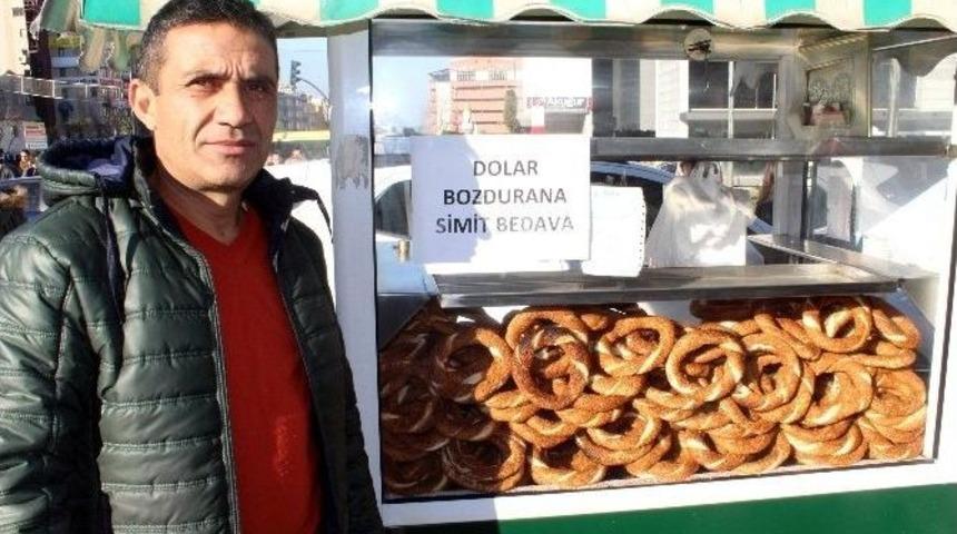 Gaziden Dolar Bozdurana Simit Bedava