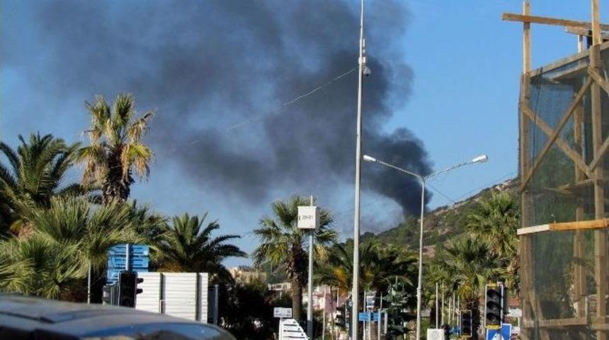 &Ccedil;eşme&rsquo;de Makilik Alanda Yangın Tedirginliği