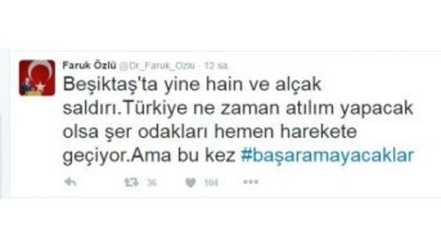 Bakan &Ouml;zl&uuml;: &ldquo;bu Kez Başaramayacaklar&rdquo;