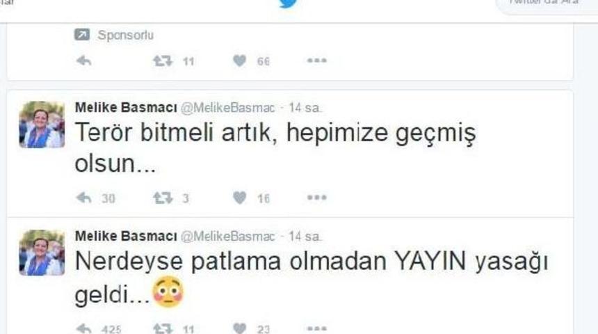 Chp'li Basmacı'nın Yayın Yasağı Paylaşımına Tepki