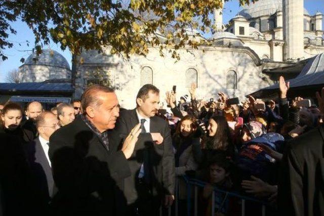 Erdoğan Ve Yıldırım Eyüp Sultan Cami'nde Namaz Kıldı