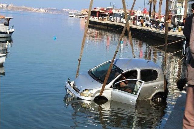 Denize Uçan Kadın Sürücü Sağ Kurtuldu