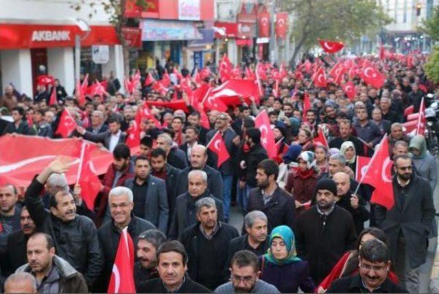 Adıyaman'da Teröre Tepki Yürüyüşü