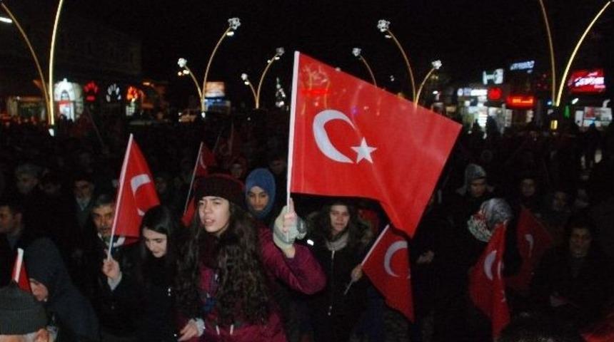 Tokat&rsquo;ta Vatandaş Ter&ouml;re Tepki Y&uuml;r&uuml;y&uuml;ş&uuml; D&uuml;zenledi