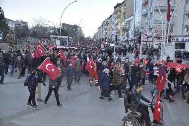 Seydişehir’de “şehitler Yürüyüşü” Düzenlendi