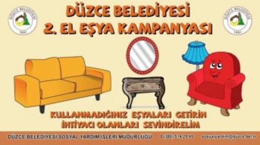 D&uuml;zce Belediyesi&rsquo;nden İkinci El Kampanyası