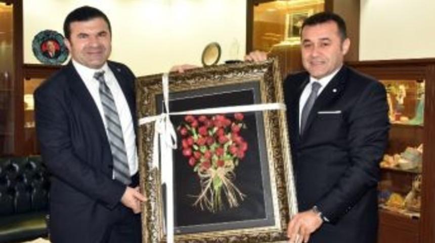 Kaymakam Tanrıseven&rsquo;den Başkan Y&uuml;cel&rsquo;e Veda Ziyareti