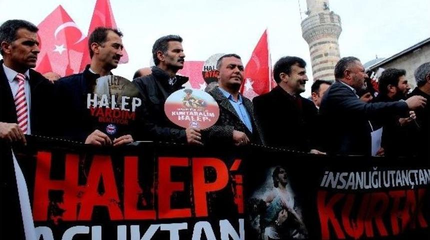 Halep&rsquo;te Katledilen Siviller İ&ccedil;in Gıyabi Cenaze Namazı