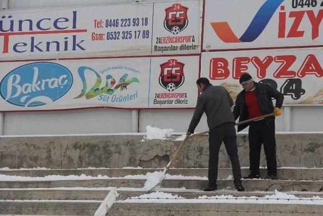Erzincan Şehir Stadı Galatasaray Ma&ccedil;ına Hazırlanıyor 2