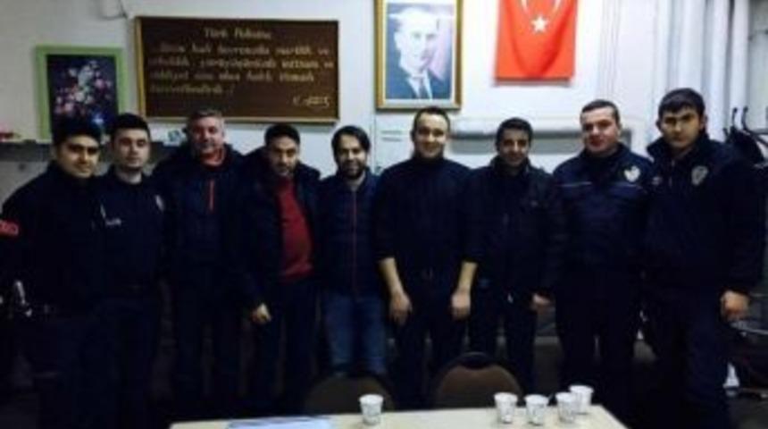 Ak Parti Paland&ouml;ken Teşkilatı&rsquo;ndan Polise Ziyaret, Halep&rsquo;e Yardım