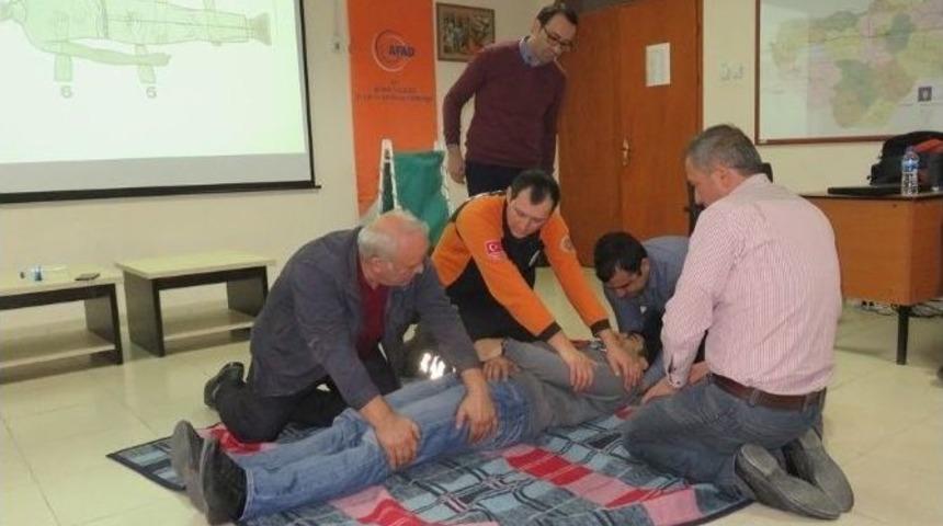 Belediye Personeline Arama Kurtarma Eğitimi