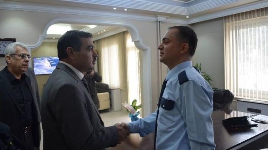 Kula Milli Eğitim M&uuml;d&uuml;rl&uuml;ğ&uuml;nden Emniyete Taziye Ziyareti