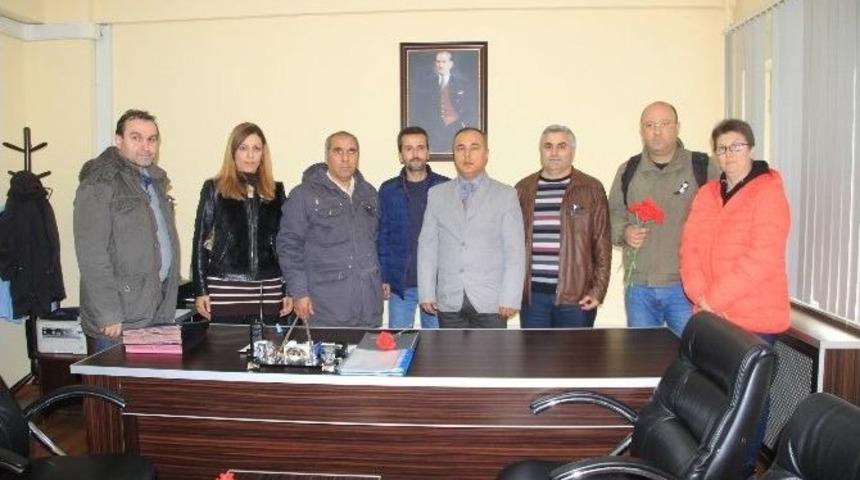 Gazetecilerden, Polis Teşkilatına Başsağlığı Ziyareti