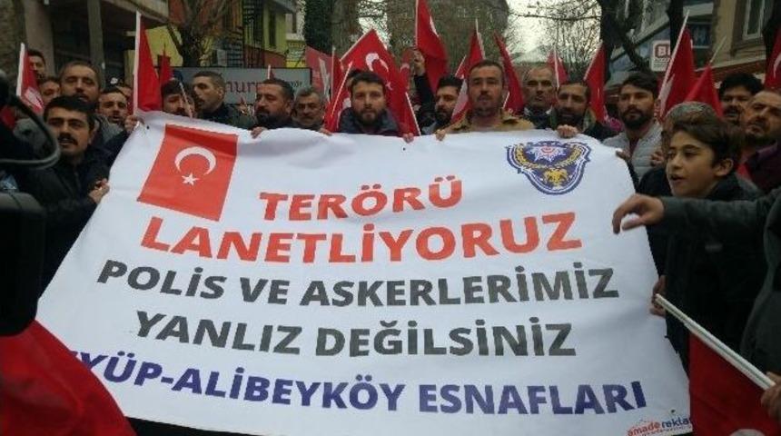 Alibeyk&ouml;y Esnafından Polislere Taziye Ziyareti