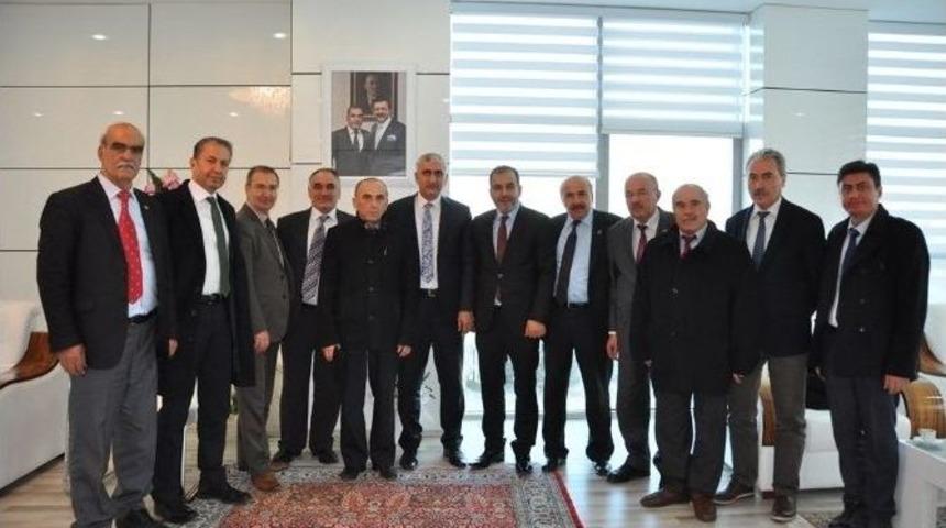G&uuml;mr&uuml;k Ve Ticaret Bakanlığı Heyetinden Başkan Alan&rsquo;a Ziyaret