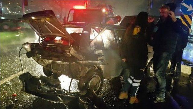 Zonguldak’ta Trafik Kazası 4 Yaralı