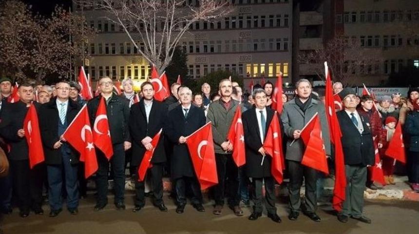 Keşanlılar Ter&ouml;r&uuml; Lanetledi