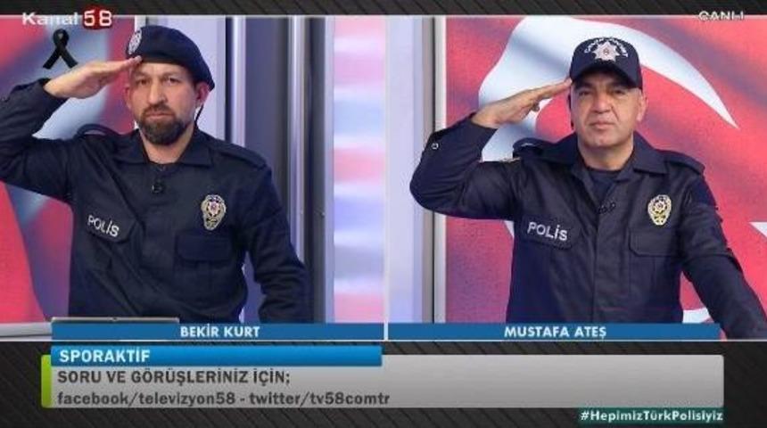 Spor Programlarını Polis &Uuml;niformalarıyla Sundular