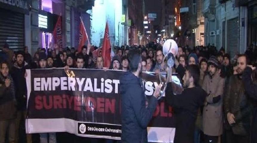 Rusya Başkonsolosluğu &Ouml;n&uuml;nde Protesto