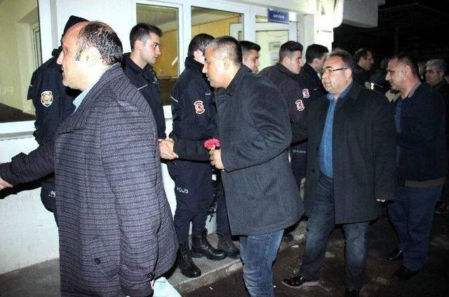 Aydın Sağlık-sen Omuz Omuza Mücadele Ettikleri Polisin Acını Paylaştı