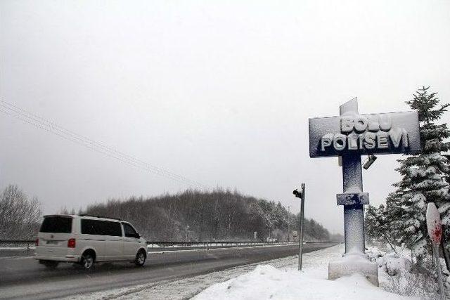 Bolu Dağı’nda Kar Yağışı Başladı