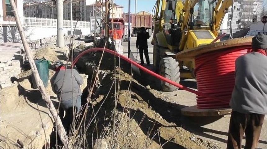 Kulu&rsquo;da Elektrik Hatları Yer Altına Alınıyor