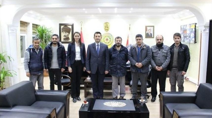 Mardinli Gazetecilerden Emniyete Taziye Ziyareti